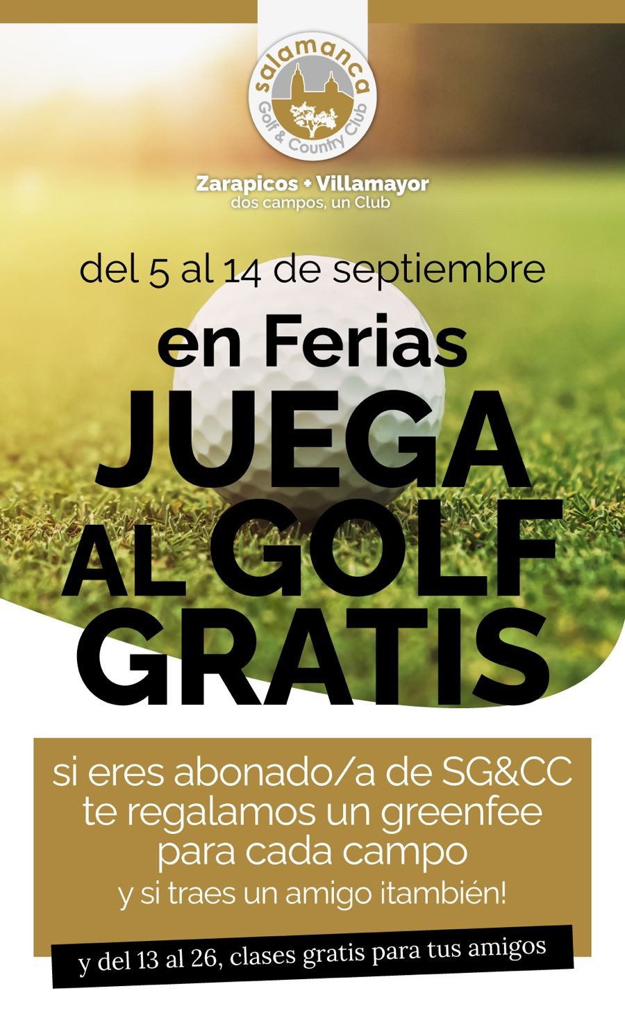 Salamanca Golf Promo Ferias 2025