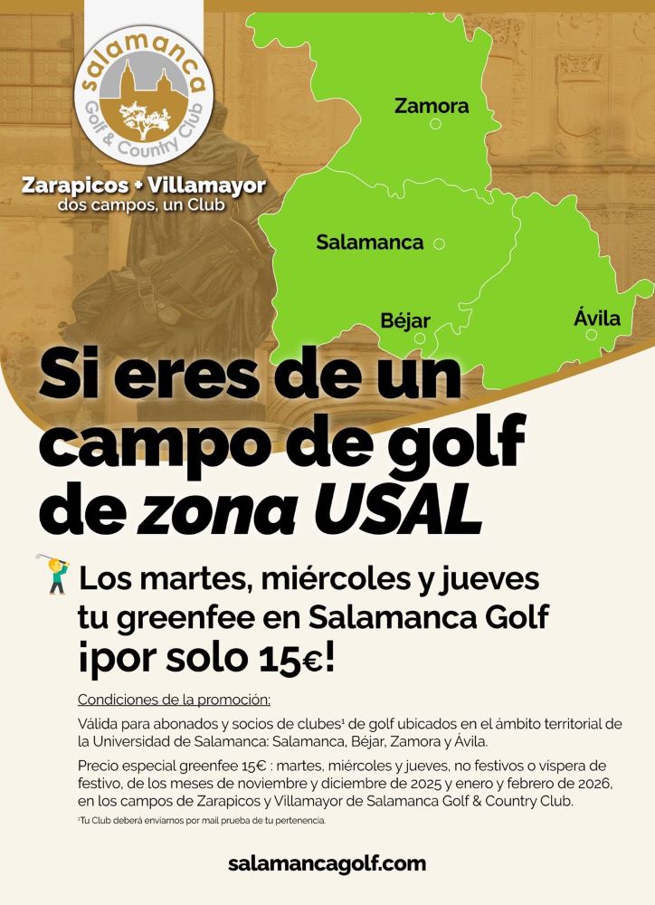 Salamanca Golf&Country Club - ¡ SOMOS MÁS GOLF ! Salamanca Golf&Country Club - ¡ SOMOS MÁS GOLF !