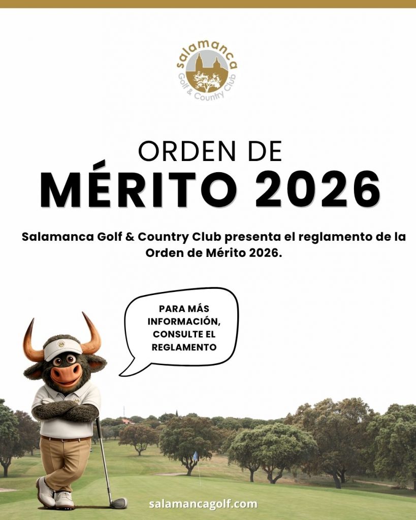 Salamanca Golf&CC - Cartel Orden de Mérito 2026
