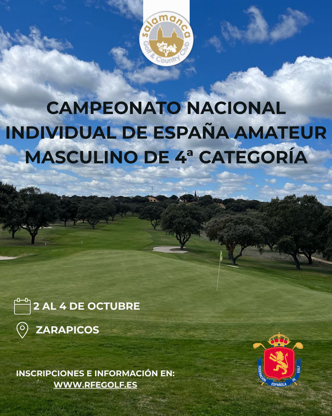 CARTEL CAMPEONATO MASCULINO AMATEUR 4º CAT